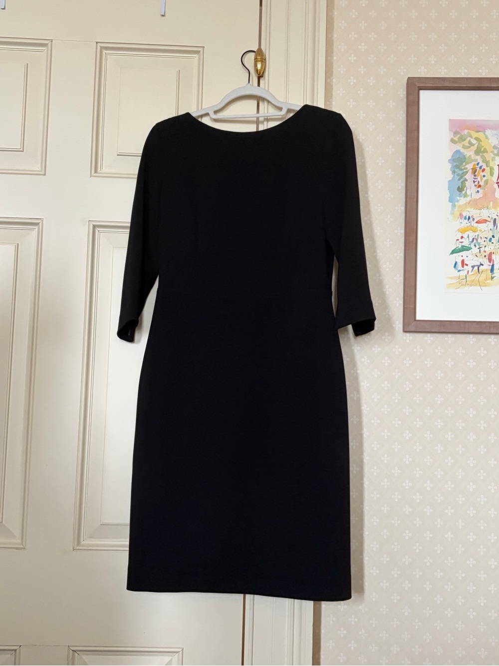 Theory Black Midi Sheath Dress